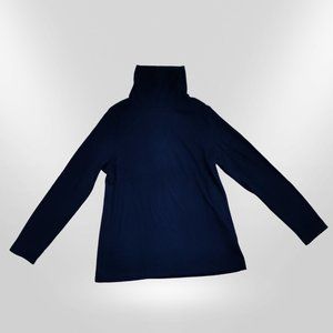 Heattech Fleece Turtleneck Long-Sleeve Top in Black